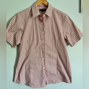 ☘️ M/L Genumark Plaid Uniform Shirt